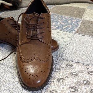 Unlisted Men's Brown Wingtip Oxford Dress Shoes